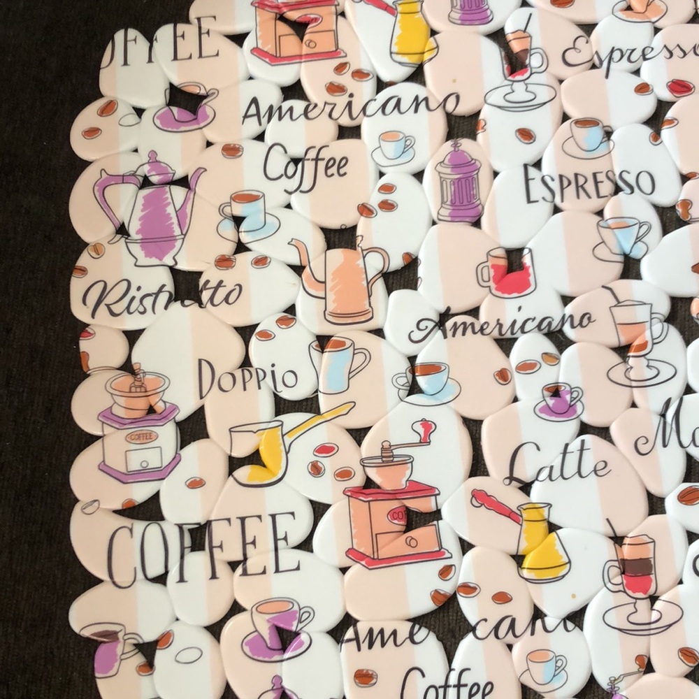 Coffee-Themed Kitchen Sink Mat - Picture 2 of 10